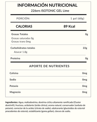226ers ISOTONIC GEL Lime