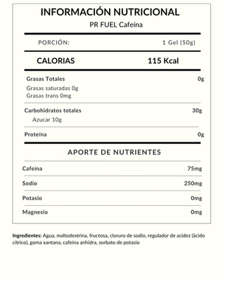 PR FUEL Cafeína