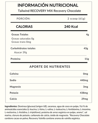 Tailwind RECOVERY MIX Chocolate