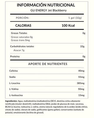 GU ENERGY Jet Blackberry
