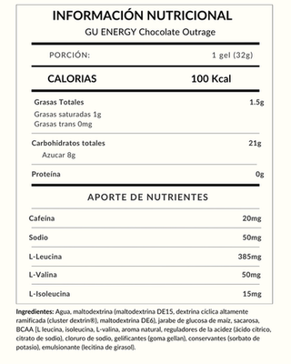 GU ENERGY Chocolate Outrage